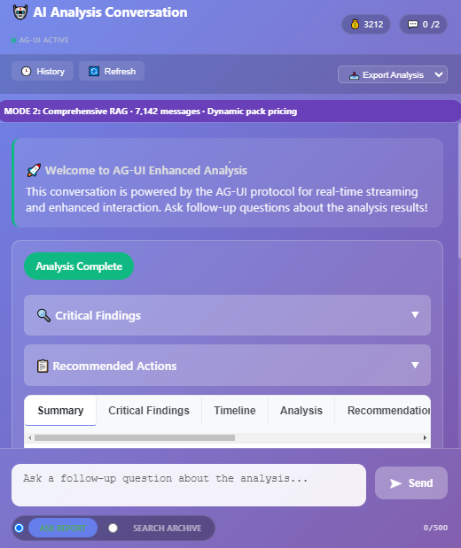 VibeChekr chat interface screenshot